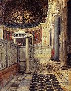 Laura Theresa Alma-Tadema Interno della chiesa di San Clemente oil painting artist